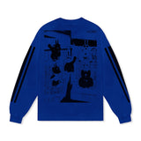 b.Eautiful x kiiro Shinkansen L/S Tee, Cobalt Blue