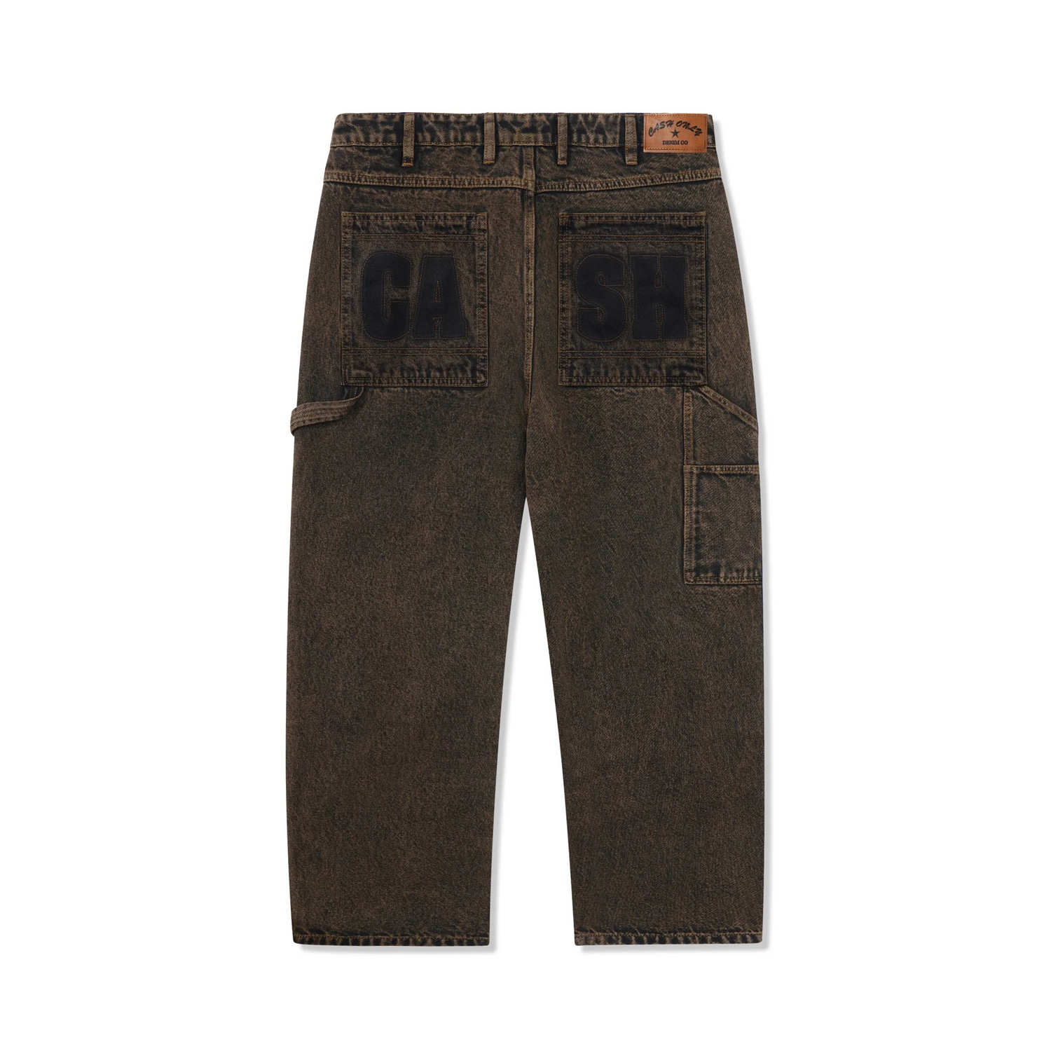 Blockout Denim Jeans, Acid Brown Wash