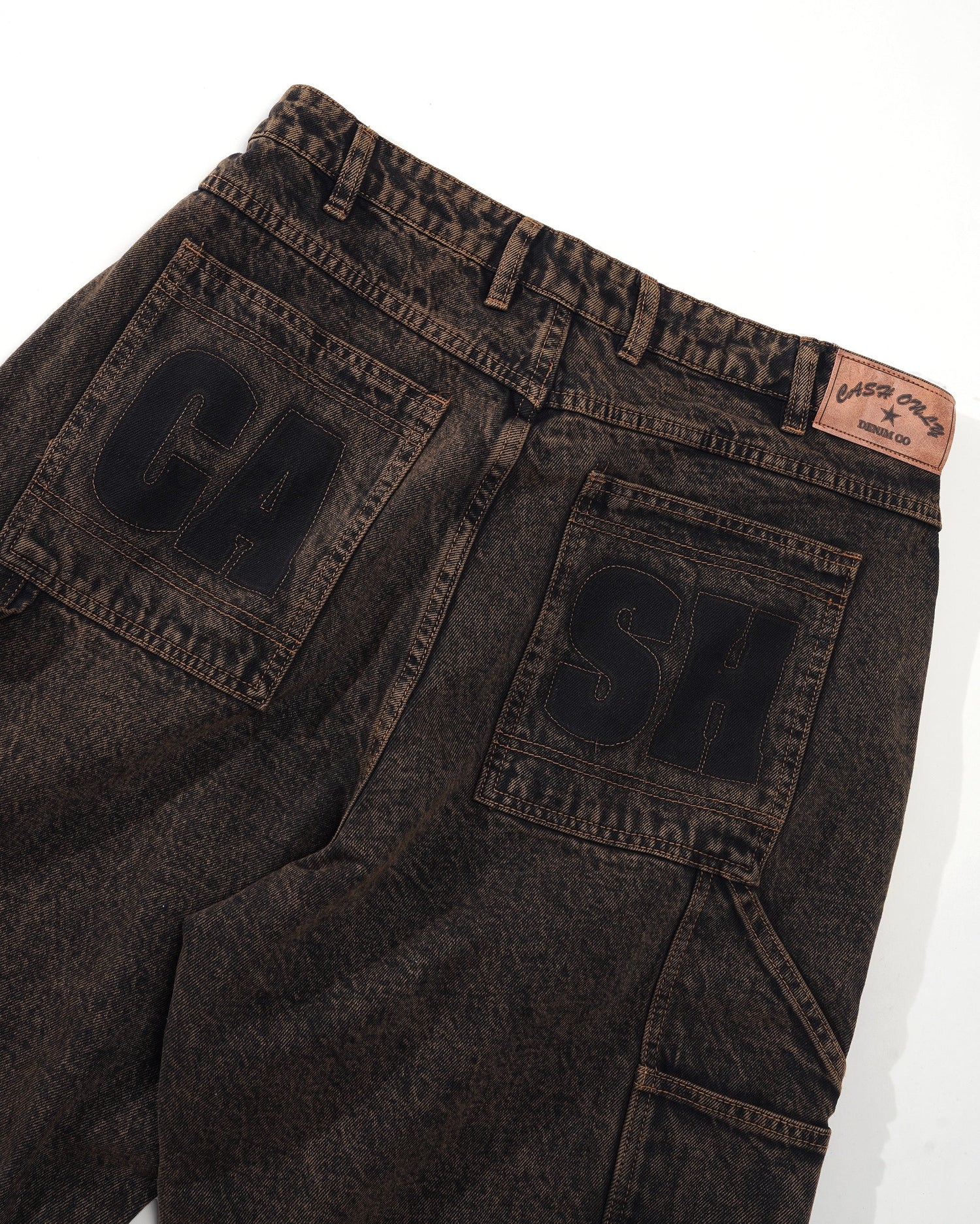 Blockout Denim Jeans, Acid Brown Wash