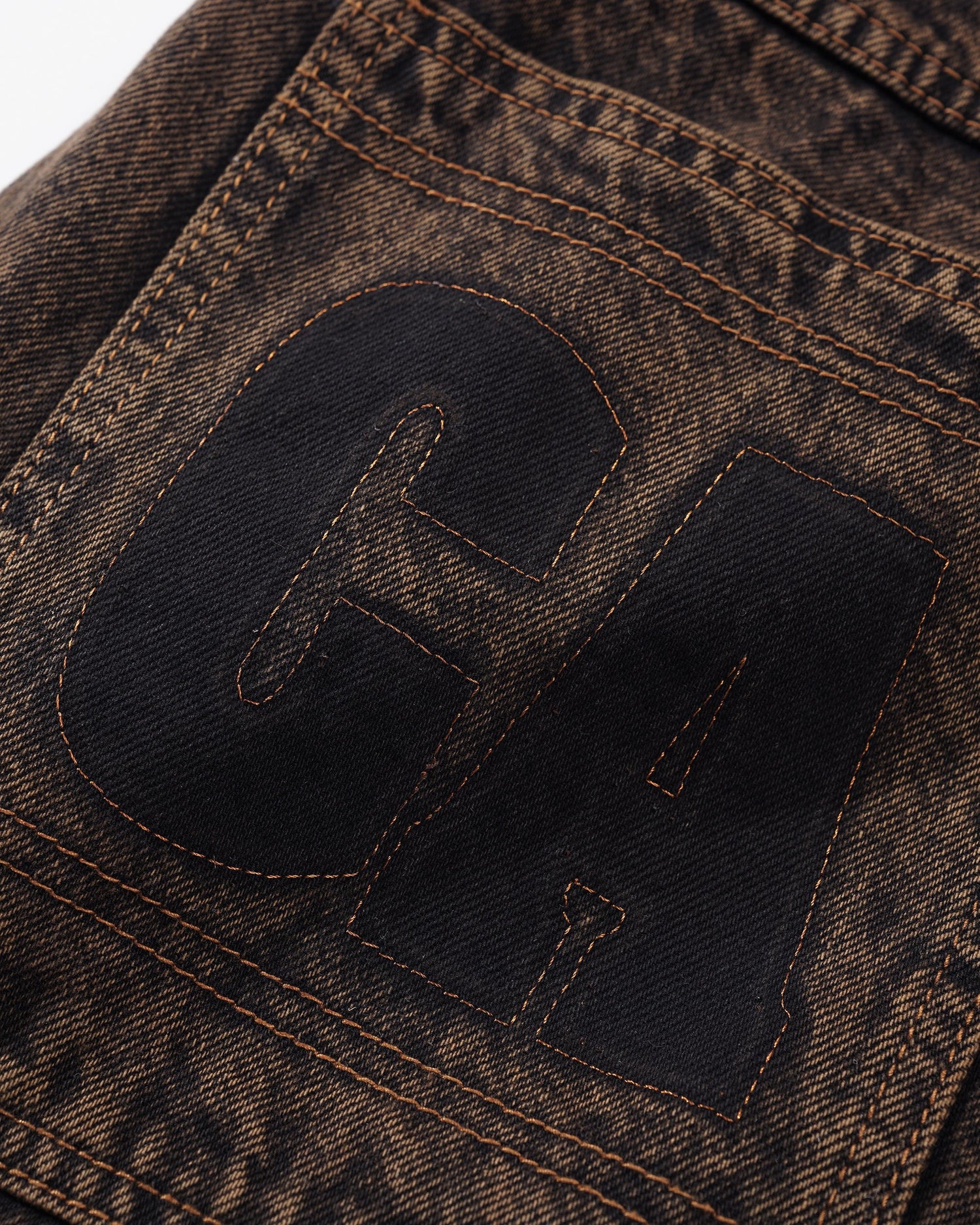 Blockout Denim Jeans, Acid Brown Wash