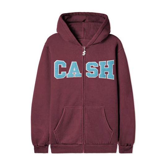 Campus Zip-Thru Hood, Burgundy