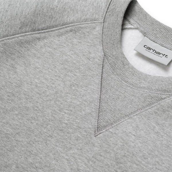 Carhartt WIP Chase Sweat, Grey Heather / Gold