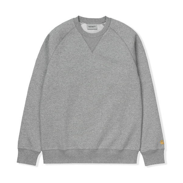 Carhartt WIP Chase Sweat, Grey Heather / Gold
