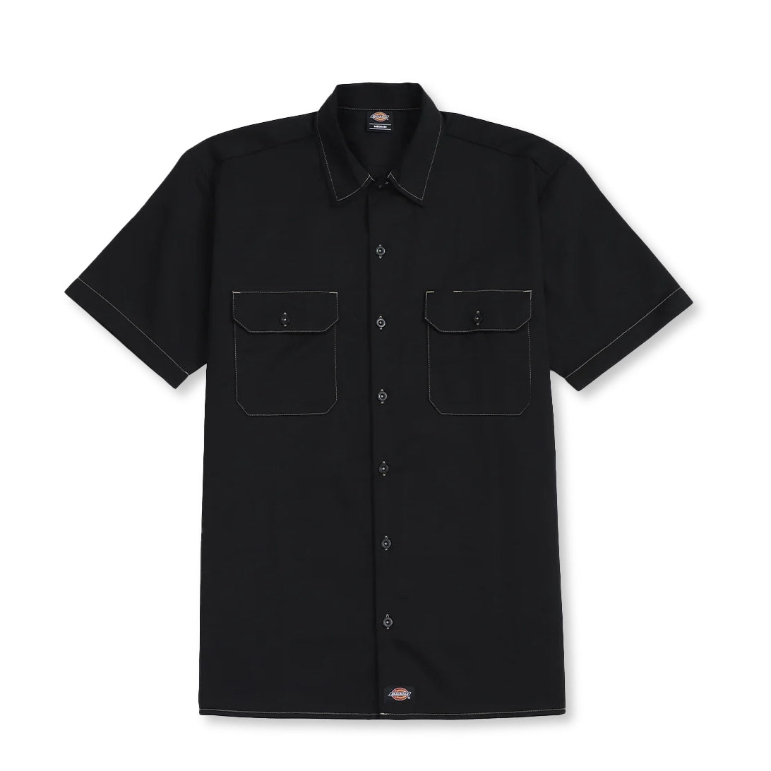 1574 Short Sleeve Work Shirt, Black