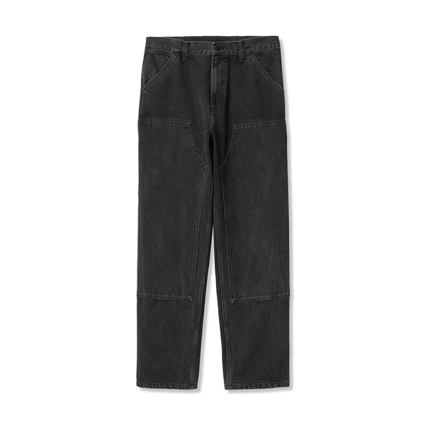 Carhartt WIP Double Knee Pant, Stone Washed Black