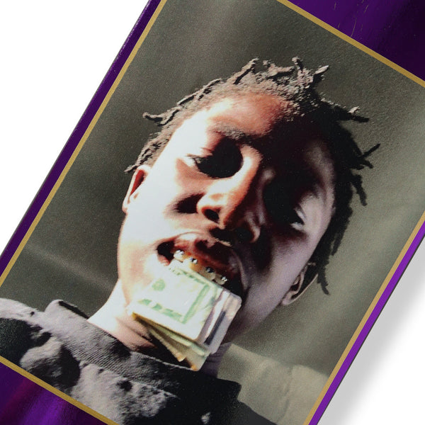 Violet Kader 'Put Your Money Where Your Mouth Is' Deck, Metallic Purple