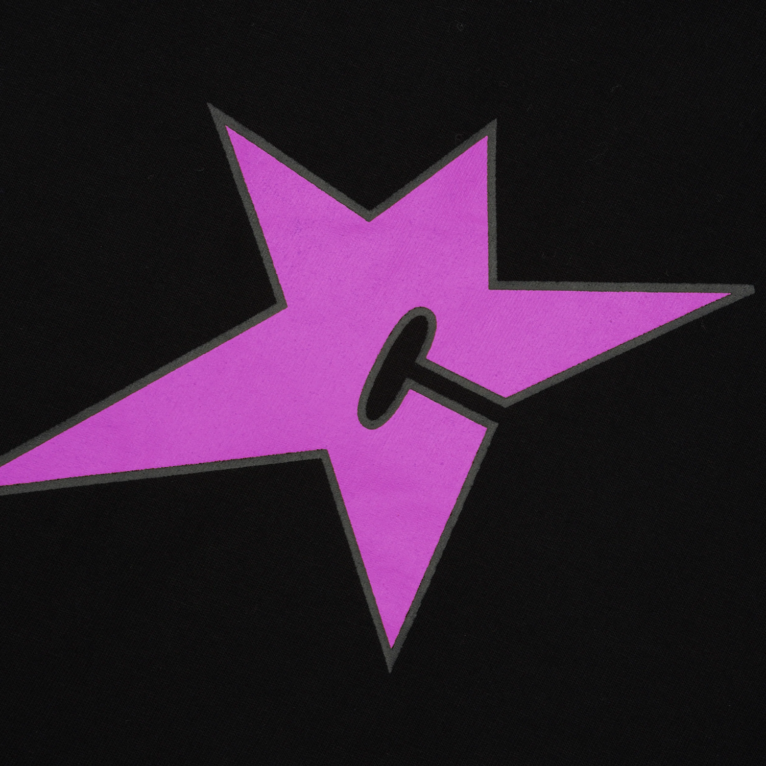 C-Star Logo Tee, Black