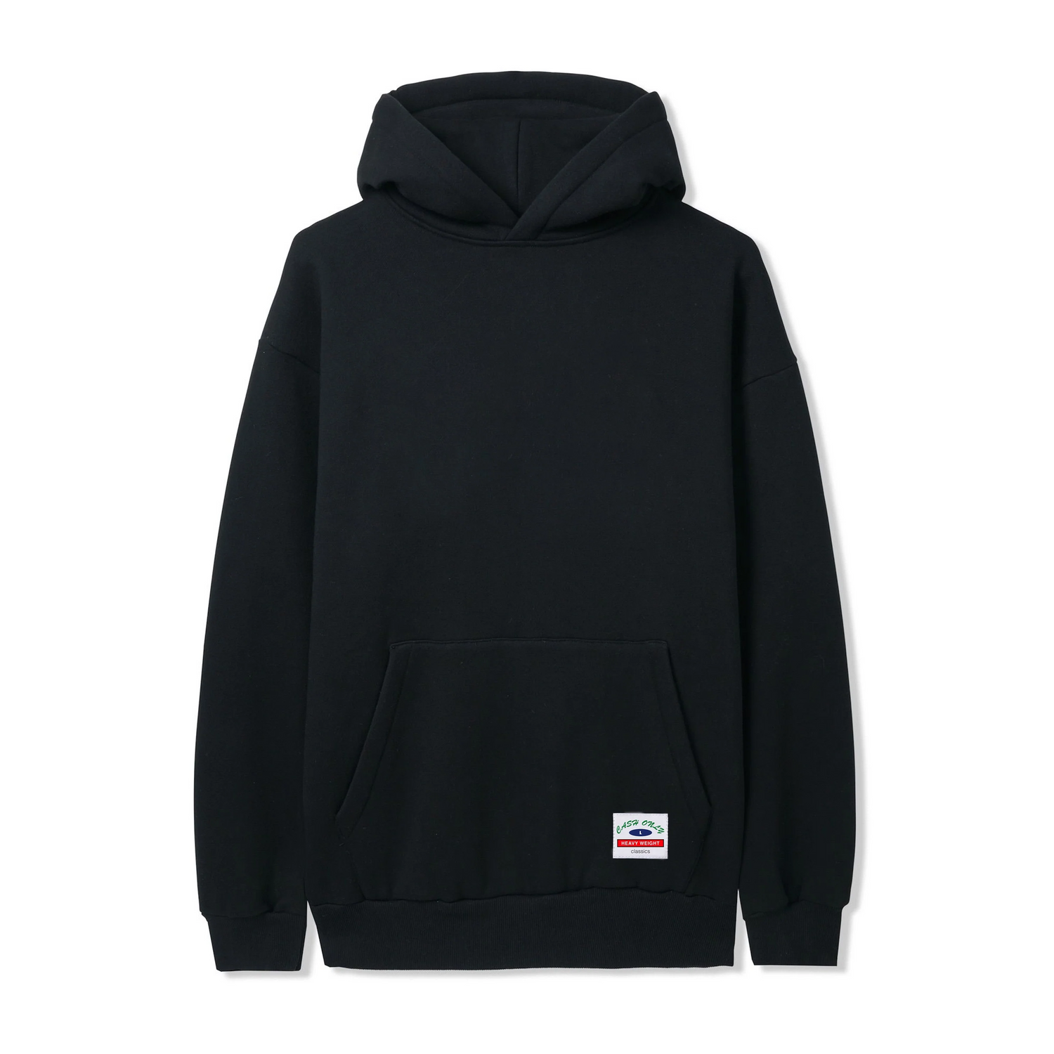 Heavy-Weight Basic Pullover Hood, Black  