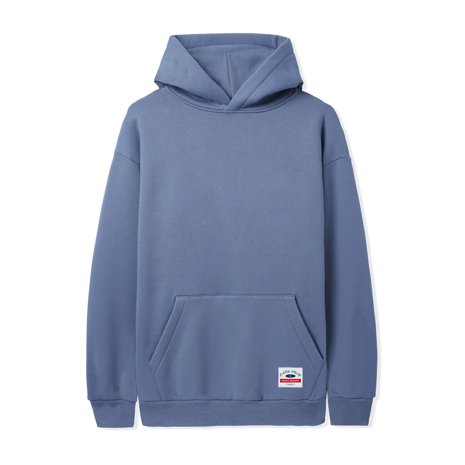 Heavy-Weight Basic Pullover Hood, Denim  