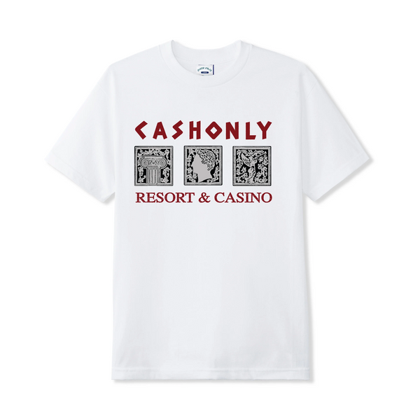 Cash Only High Rollers Tee, White