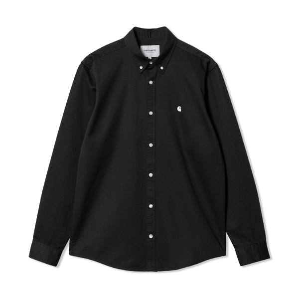 Carhartt WIP L/S Madison Shirt, Black / Wax