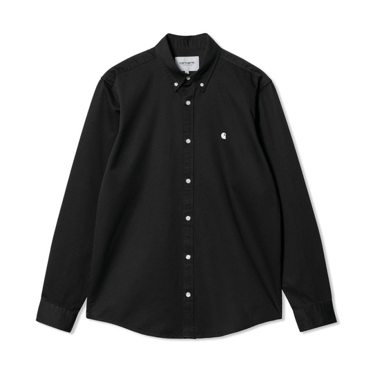 L/S Madison Shirt, Black / Wax