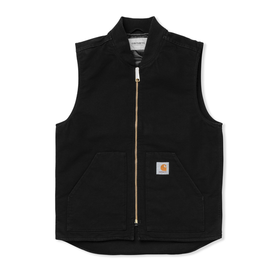 Classic Vest, Black Rinsed