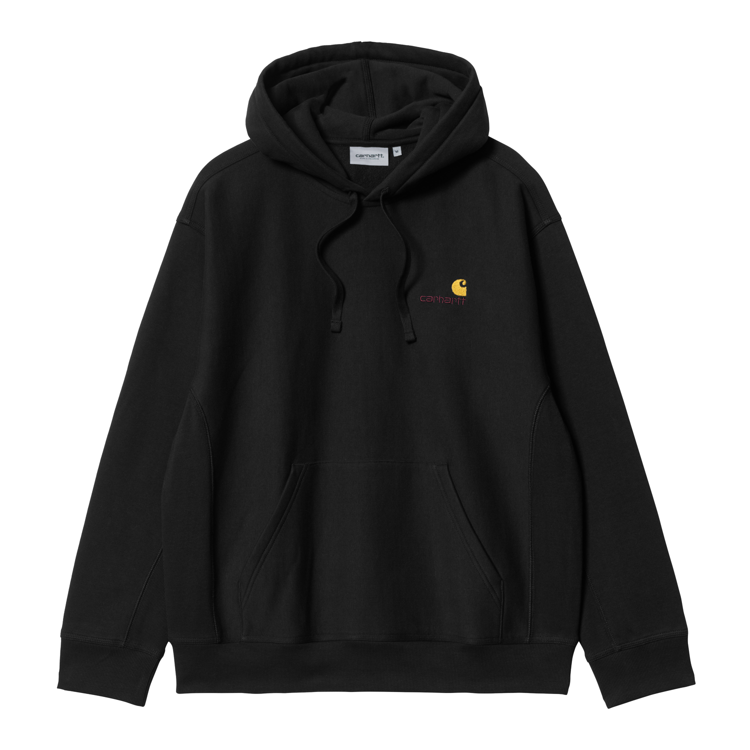 Hooded American Script Sweat, Black