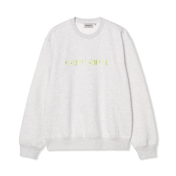 Carhartt WIP Carhartt Sweat, Ash Heather / Air Green