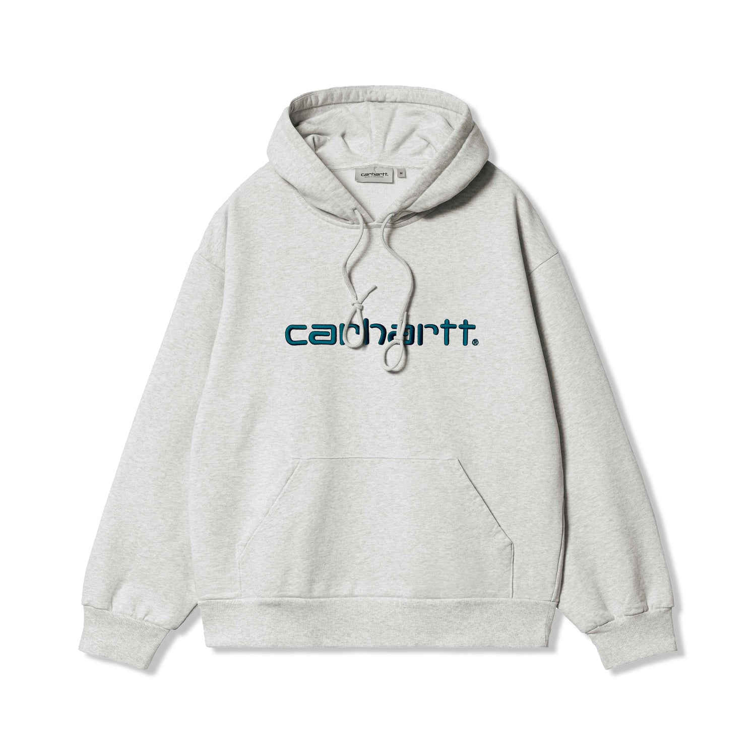 Hooded Carhartt Sweat, Ash Heather / Duck Blue