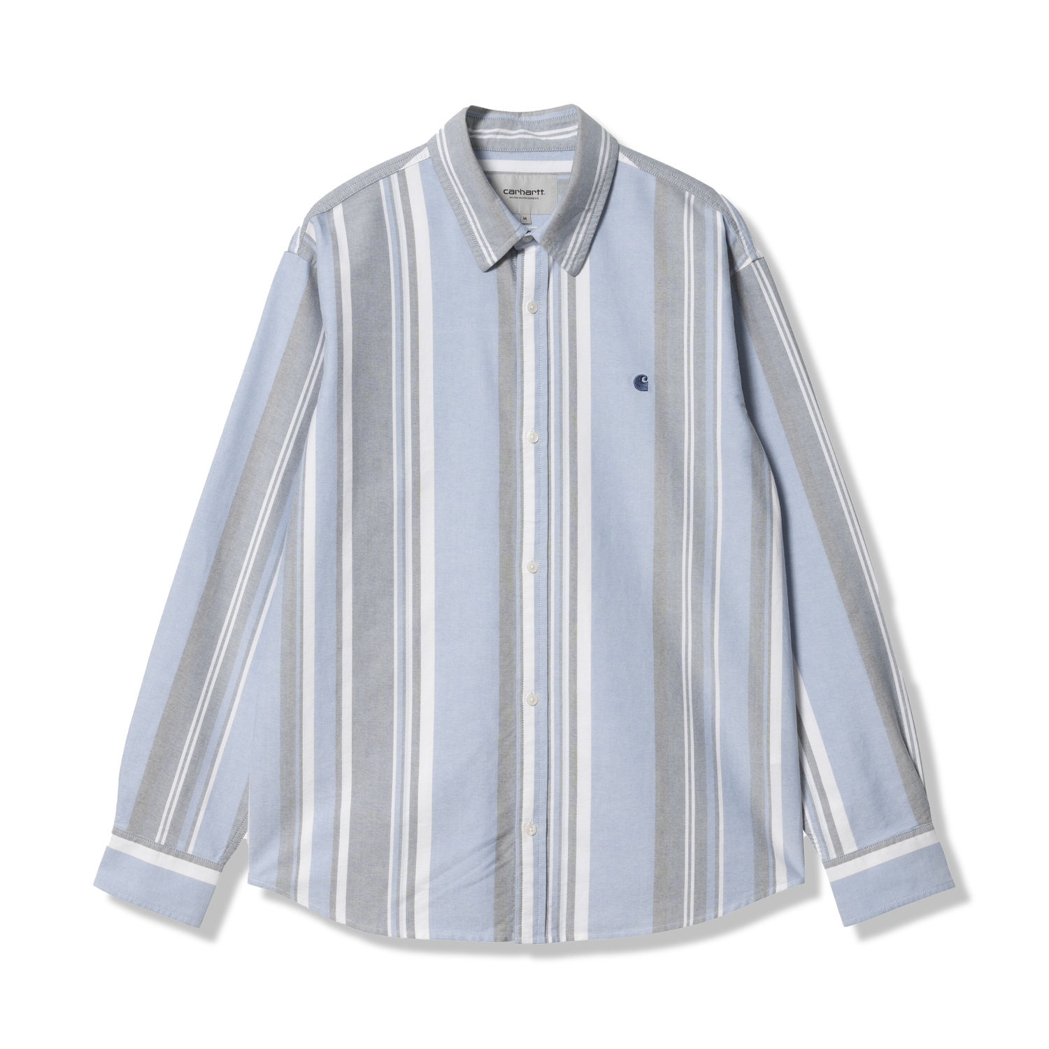 L/S Dwyer Shirt, Stripe / Bleach / Squid