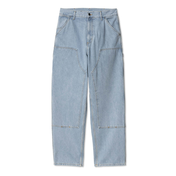 Carhartt WIP Double Knee Pant, Stone Bleached Blue
