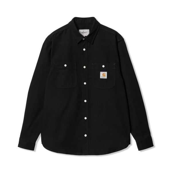 Carhartt WIP Clink L/S Shirt, Black Rigid