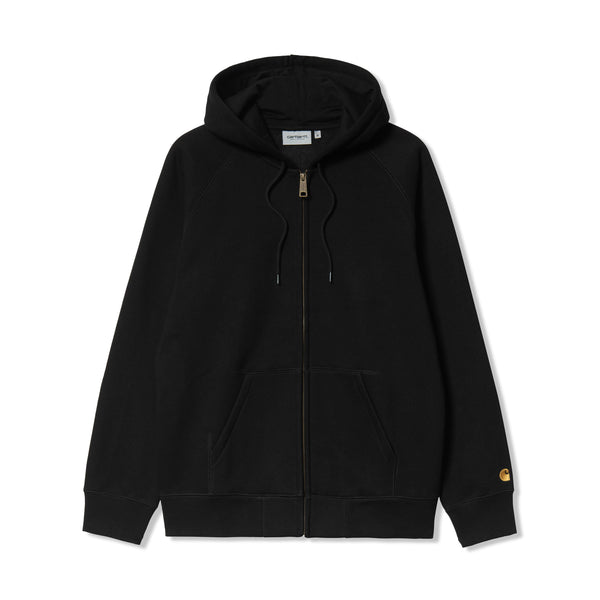 Carhartt WIP Hooded Chase Jacket, Black / Gold