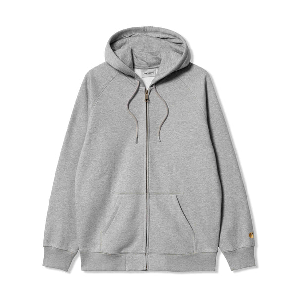 Carhartt WIP Hooded Chase Jacket, Grey Heather / Gold