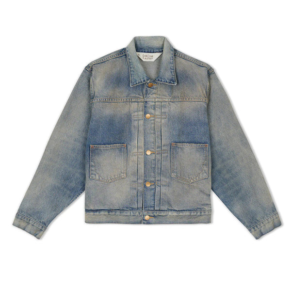 Brain Dead Denim Trucker Jacket, Washed Indigo