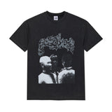 Overhead Band Tee, Silver Black