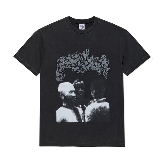 Overhead Band Tee, Silver Black