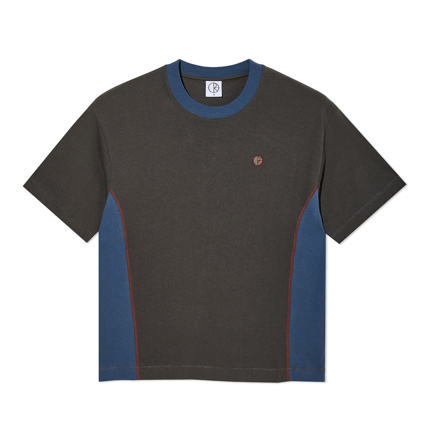 Surf Panel Tee, Dirty Black/Grey Blue