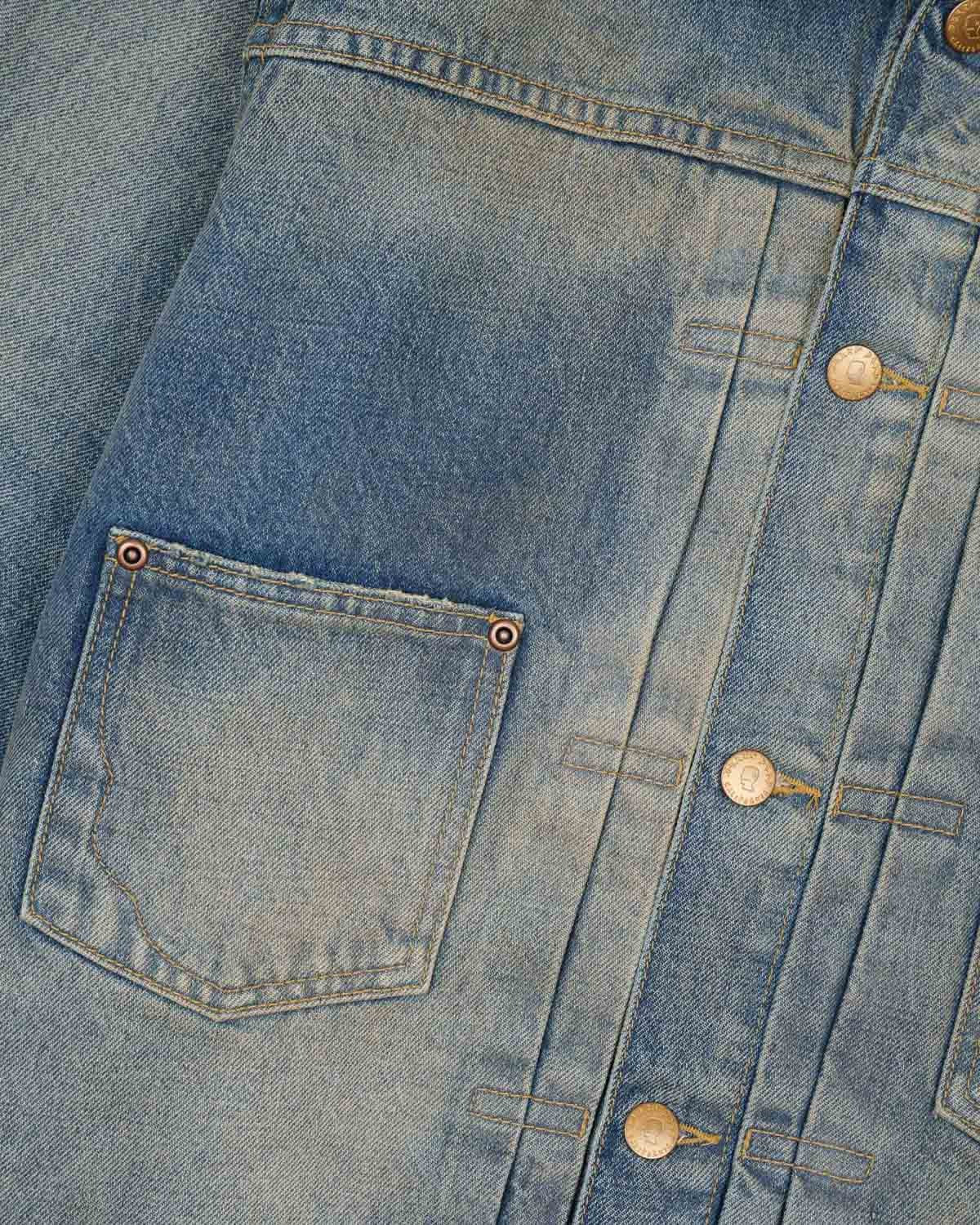 Denim Trucker Jacket, Washed Indigo