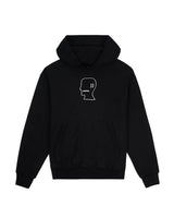 Brain Dead Logohead Pullover Hood, Black