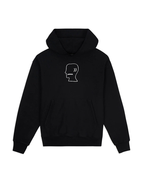Brain Dead Brain Dead Logohead Pullover Hood, Black