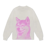 Shiba Long Sleeve Tee, Cement