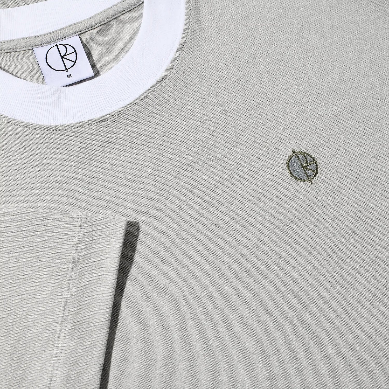 Surf Panel Tee, Silver/White