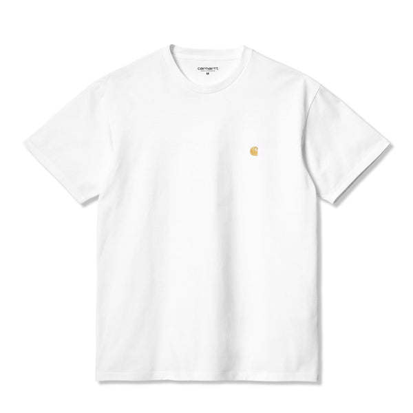 Carhartt WIP Chase Tee, White / Gold
