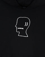 Brain Dead Logohead Pullover Hood, Black