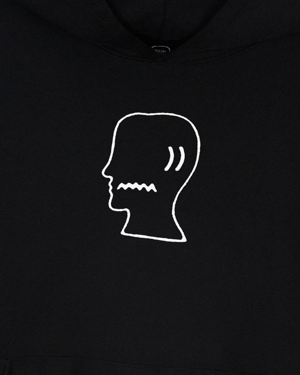 Brain Dead Brain Dead Logohead Pullover Hood, Black