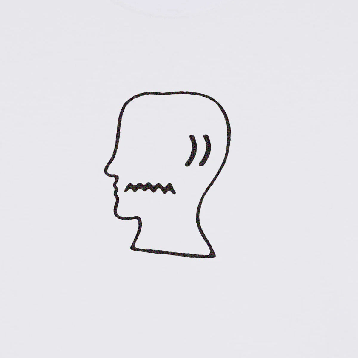 Brain Dead Logohead Tee, White