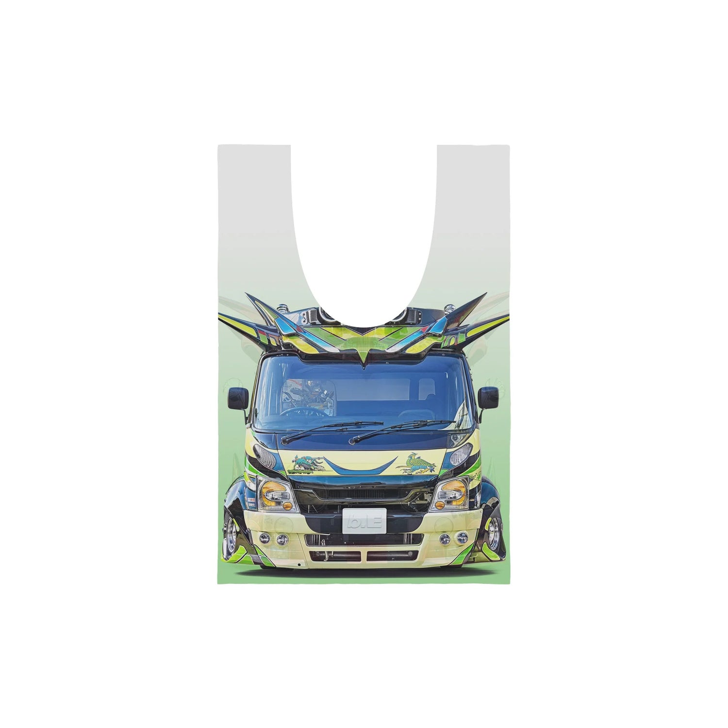 Dekotora Reusable Bag Mini, Purple / Green