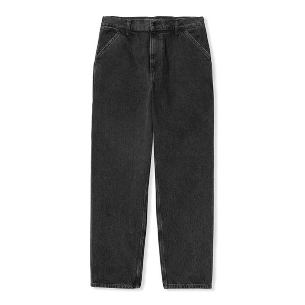 Carhartt WIP Single Knee Pant, Black Stone Washed