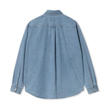 Lucas Long Sleeve Shirt, Blue Stone Washed