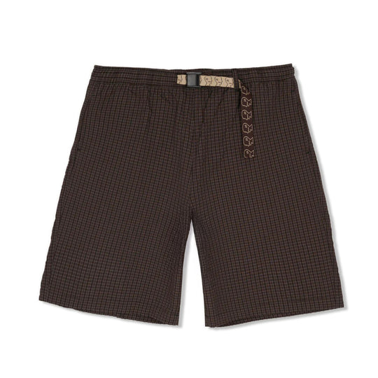 Nylon Ripstop Equipment Short, Chocolate