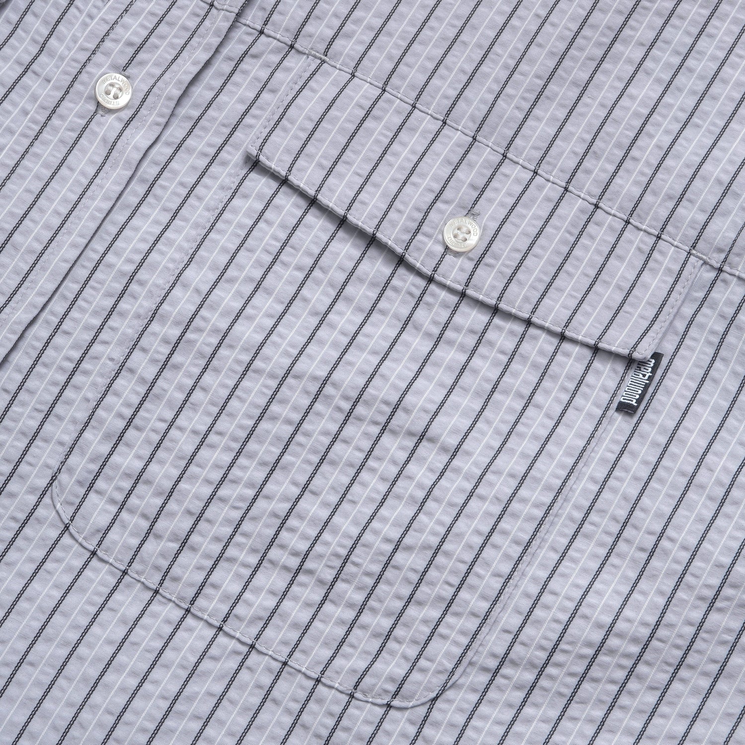 Seersucker Fishing Shirt, Sky