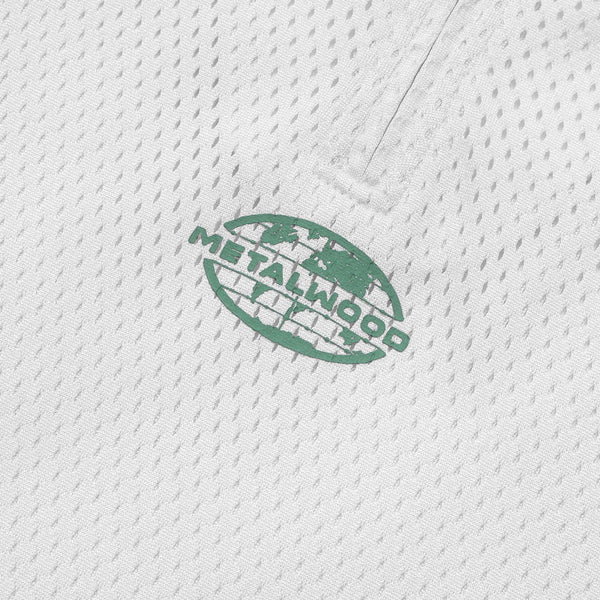 Metalwood Quarter Zip Jersey Polo, Natural