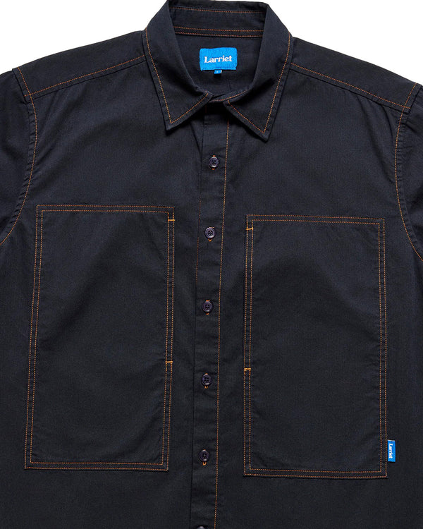 Larriet Cliff Short Sleeve Shirt, Navy