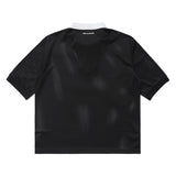 Quarter Zip Jersey Polo, Black