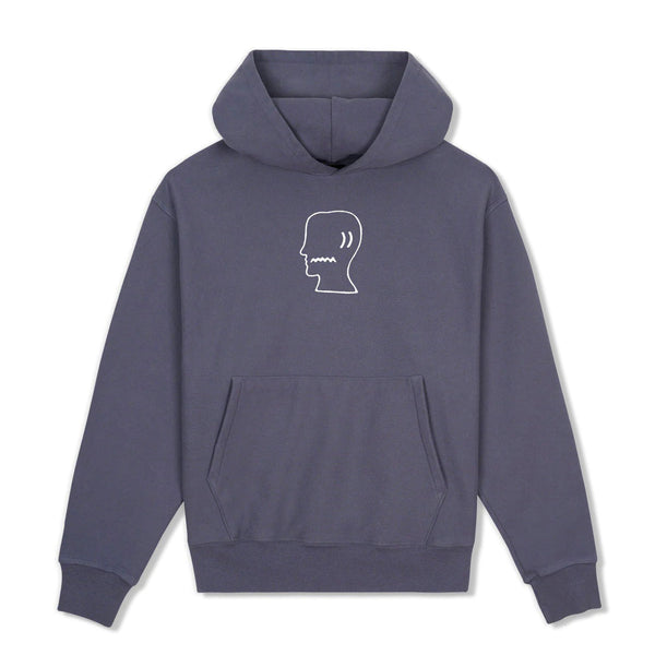 Brain Dead Brain Dead Logohead Pullover Hood, Slate