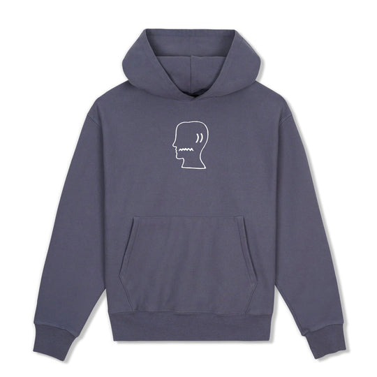 Brain Dead Logohead Pullover Hood, Slate