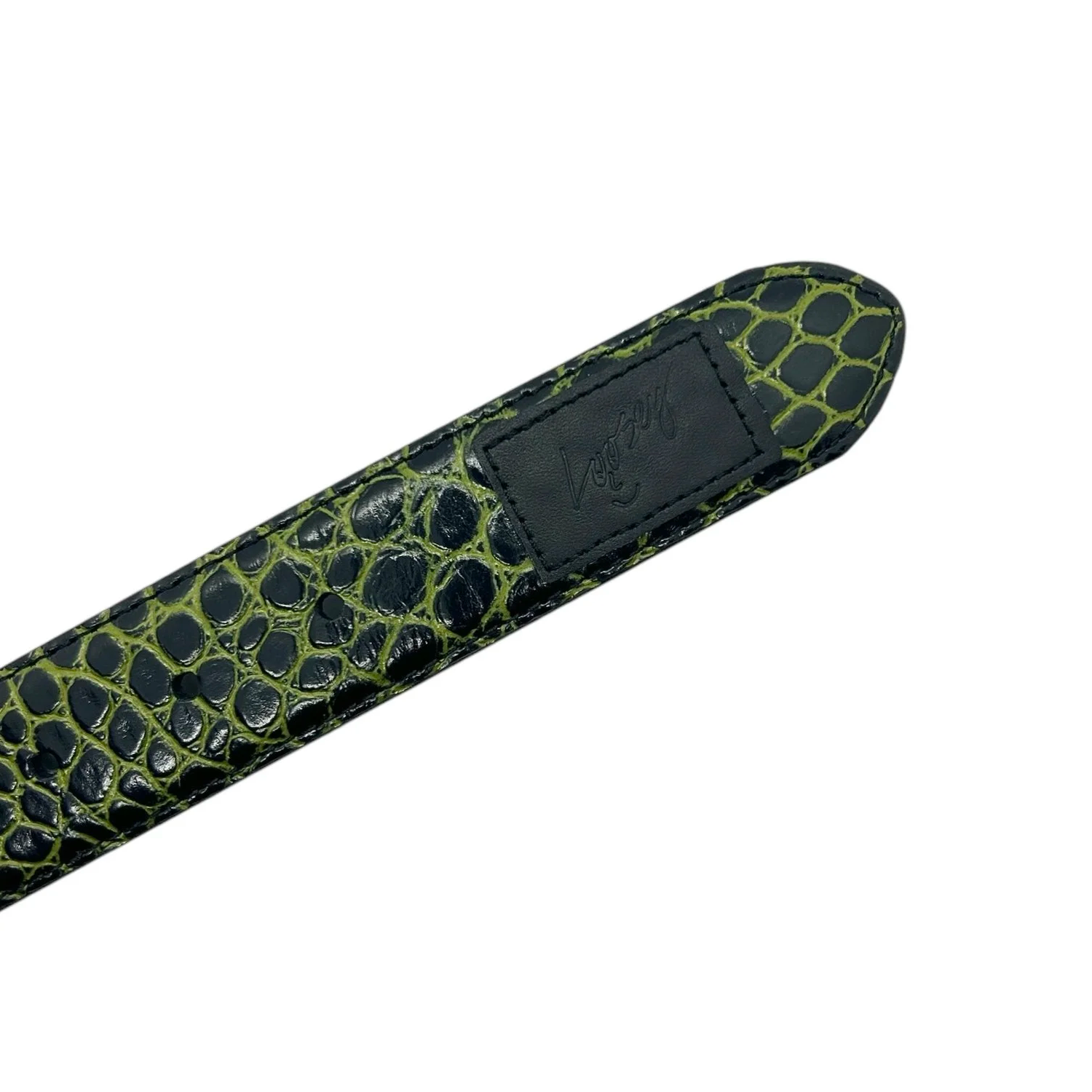 Premium Reptile Belt, Green