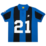 Polo Jersey, Blue Stripe
